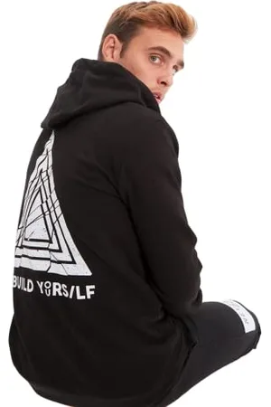 Trendyol Herren Regular Fit Basic Hood Woven Sweatshirt, , M