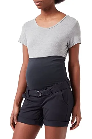 Noppies Maternity Damen Over The Belly Leland Shorts, Blue Graphite-P334, XXS