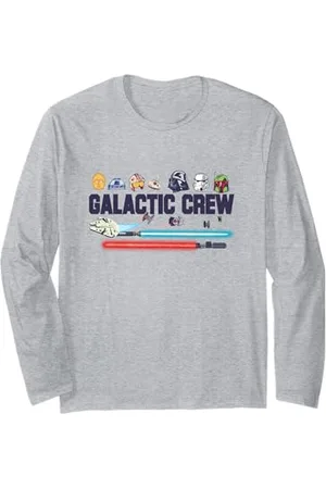 STAR WARS Galactic Crew Group Shot Big Chest Logo Langarmshirt