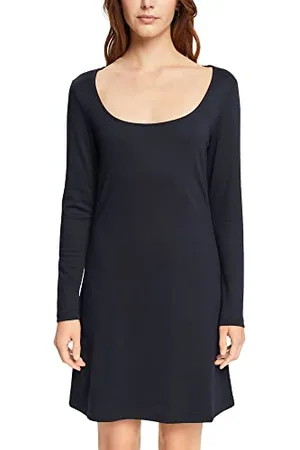 ESPRIT Damen 112E1E326 Kleid, Schwarz, S EU