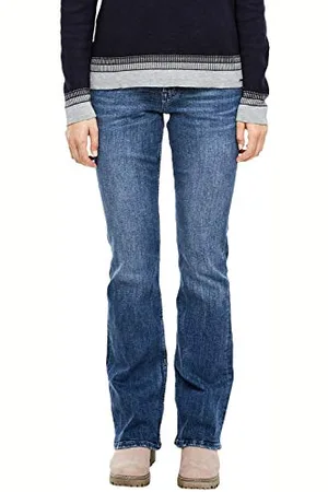 QS by s.Oliver Damen 14.909.71.5564 Flared Jeans,per Pack ,34 /L34 (Herstellergröße:34/34)