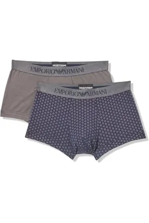 Emporio Armani Herren Classic Pattern Mix 2-Pack Trunk Badehosen, , XL