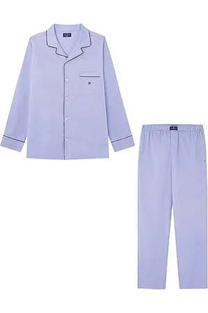 Hackett Herren Oxford Pj Pyjamaset, , XL