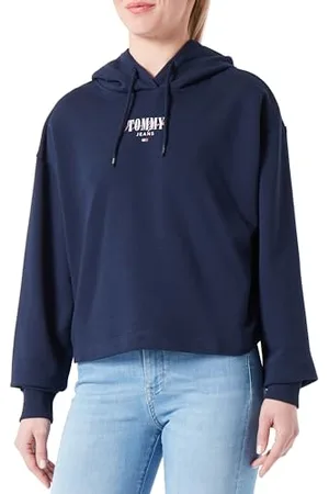 Tommy Hilfiger Damen Hoodie Tjw Rlx Essential Logo Hoodie mit Kapuze, Blau , XXS