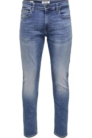 Only & Sons Herren ONSLOOM Jax MBD 9137 DCC DNM NOOS Slim-fit-Jeans, , 33W X 34L