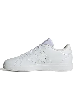 adidas Advantage Base 2.0 Shoes JUNIOR Tennisschuhe, Cloud White/Cloud White/Grey one, 38 2/3 EU