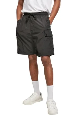 Urban classics Herren TB4139-Nylon Cargo Shorts Cargos, Black, 4XL