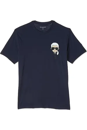 Karl Lagerfeld Herren Classic Karl Character Short Sleeve Crew Neck T-Shirt, , Klein