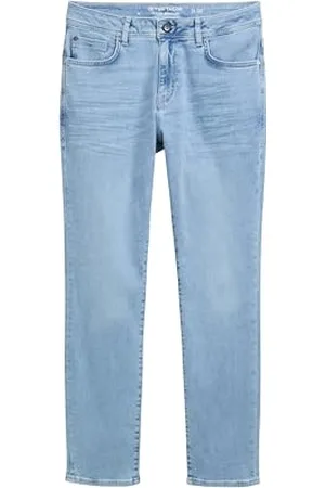 TOM TAILOR TTJOSH Regular Slim Jeans, Blue Rinse Denim, 36/36