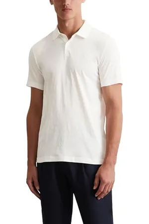 Marc O’ Polo Marc OߴPolo Herren Kurzarm-Poloshirt aus Bio-Baumwolle Shaped Fit, Weiß , L