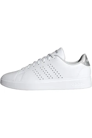 adidas Damen Advantage 2.0 Shoes Schuhe, Cloud White/Grey Two/Silver Metallic, 42 2/3 EU