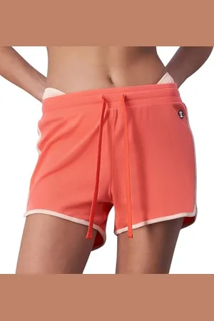Champion Damen Legacy Icons Tonal Logo W-Soft Cotton 1x1 Rib Shorts, , XS