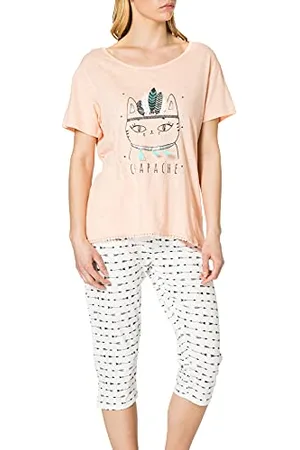 Melissa Brown Damen Af.apach.pco Pyjamaset, , L