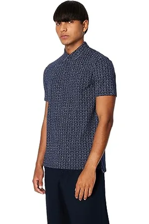 Armani Exchange A|X Herren Regular Fit Baumwolljersey All Over Ax Logo Polo, , L