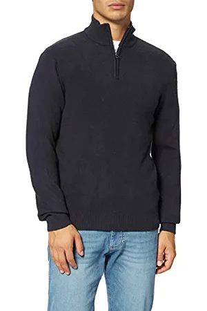 Casual Friday Herren Karlo Half Zipper Knit Pullover, , M