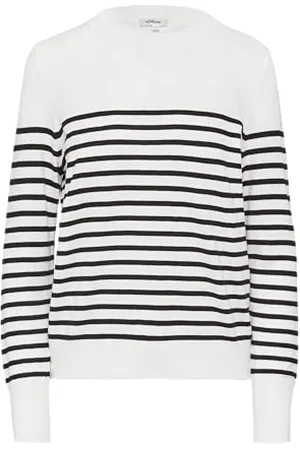 QS by s.Oliver Gestreifter Pullover aus Viskosemix 34