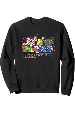 STAR WARS Christmas Group Shot Cute Kanji Big Chest Logo Sweatshirt