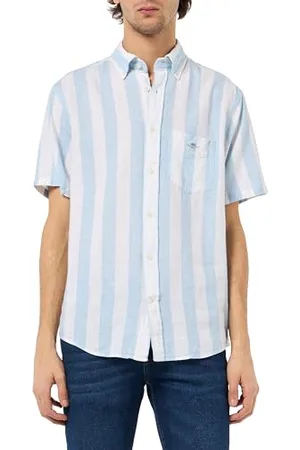 GANT Herren REG Cotton Linen Stripe SS Shirt Hemd, , 58