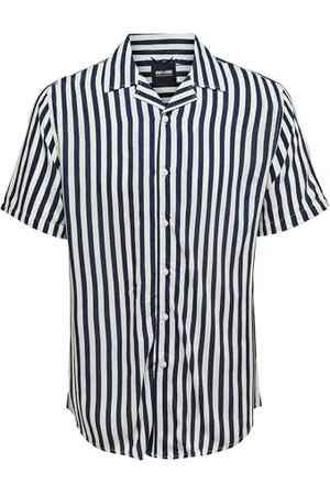 Only & Sons Herren Onswayne Striped Viscose Shirt Noos Freizeithemd, , XL EU