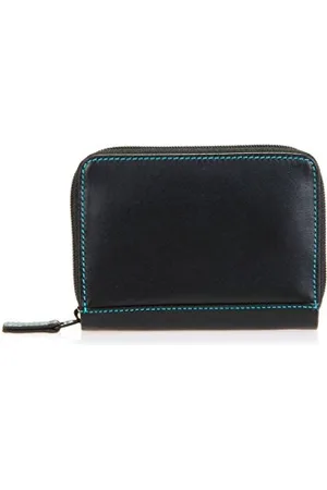 Mywalit Leder Damen Geldbörse - Zip Around Fan C/C Holder - 328-4 Black pace