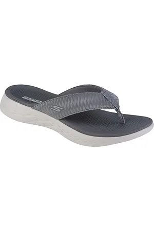 Skechers Damen flip-Flops, Grey, 39 EU