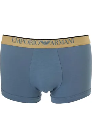 Emporio Armani Herren Shiny Logoband Trunk Badehosen, , L