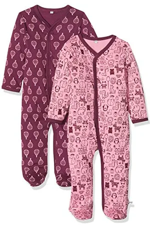 Pippi Baby - Mädchen Nightsuit W/F -Buttons 2-pack PAJAMAS, , 80 EU