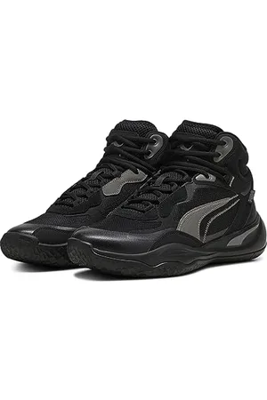 PUMA Unisex Playmaker PRO MID Basketballschuh, Black, 38.5 EU