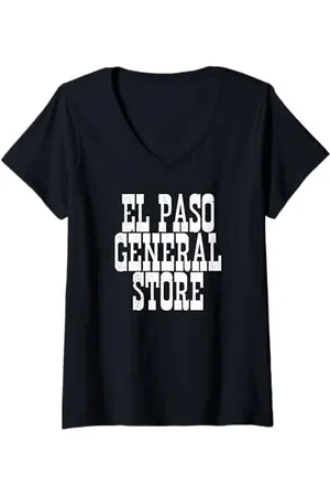 Buy Cool Shirts Damen El Paso General Store Spaghetti Western T-Shirt mit V-Ausschnitt