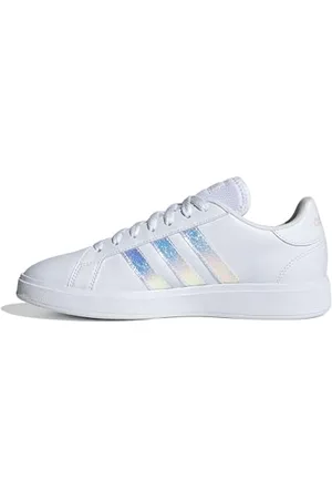 adidas Damen Grand Court Base 2.0 Shoes Schuhe, Cloud White/Cloud White/Clear pink, 44 EU