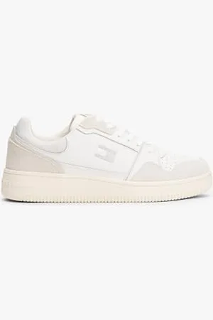 Tommy Hilfiger Damen Tjw Retro Basket Sneaker En0en02818 Low Top, White (Ecru/Stratus Grey), 37 EU