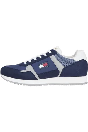 Tommy Hilfiger Herren Runner Sneaker Casual Low Top, Blau (Dark Night Navy), 45
