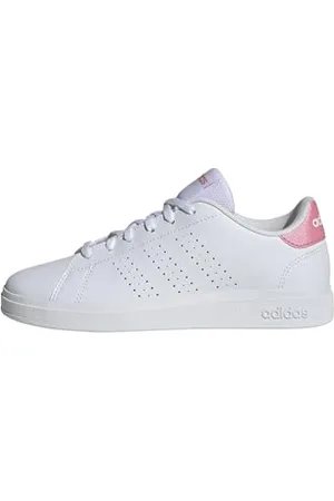 adidas Advantage Base 2.0 Shoes JUNIOR Tennisschuhe, Cloud White/Bliss Pink/Core Black, 37 1/3 EU