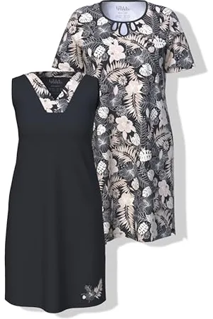Ulla Popken Damen 2 Pcs Bigshirts, Palmes Spring, , 58-60 EU