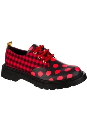Irregular Choice Damen Toasty Brot Flacher Slipper, schwarz/rot, 43 EU