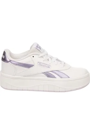Reebok Court Advance Surge Sneaker, FTWRWHITE/METALICPURPLE/DIGITALGLEAM, 27 EU
