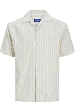 JACK & JONES Jorcoba Stripe Resort Shirt Ss Sn