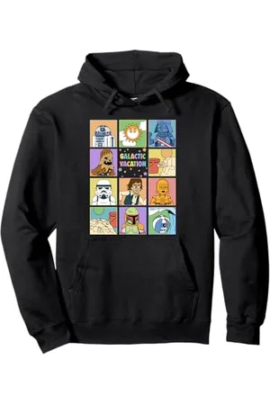 STAR WARS Galactic Vacation Group Shot Retro Frames Logo Pullover Hoodie