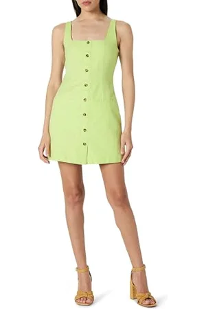 THE DROP Amira Button Down Linen Mini Dress Kleider, , S