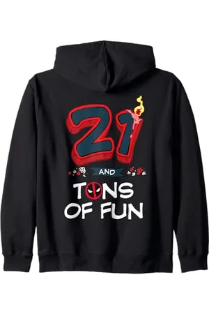 Marvel Deadpool 21st Birthday Party "21 and Tons of Fun" Kapuzenjacke