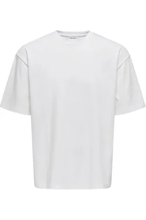 Only & Sons Herren T-Shirt Rundhals Oversize Fit Jersey Shirt Dropped Shoulder Design Top, Farben: , Größe:S