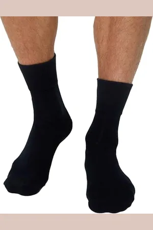 Nur Die Wellness Socken 2er Pack Herren mit gepolsterter Sohle Komfortbund weiche Baumwolle hoher Bund (Gr. 39-46)