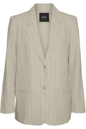 VERO MODA Vmmindy Ls Loose Linen Blazer Mix Noos