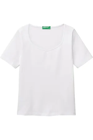 Benetton Damen 3fjhd401p T-Shirt, , Small
