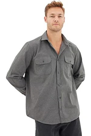 Trendyol Herren Herren Gerade Lange Ärmel Regulär Hemd Shirt Classic, , S