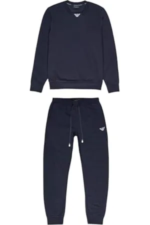 Emporio Armani Herren Iconic Terry Loungewear Tracksuit Trainingsanzug, , M