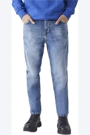 LTB Herren Jeans Alessio - Jeans Herren Regulär aus Baumwollmischung Tapered Denim Light mit Reißverschluss Mittlere Taille - Blau
