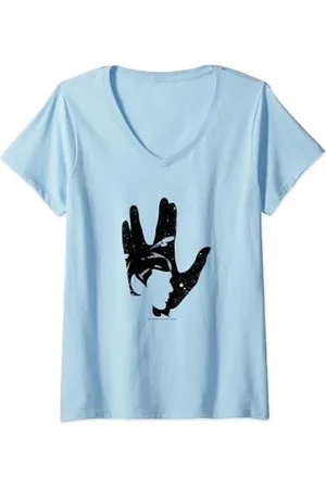 Star Trek : The Original Series Spock Tribute Transparent T-Shirt mit V-Ausschnitt