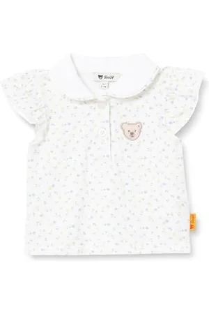 Steiff T-Shirt Kurzarm EU Größe 80 , Kurzarm Shirt, Sommer Shirt für Kinder, Babyoberteil, ideales Basic Shirt, bequem und weich, waschmaschinenfest