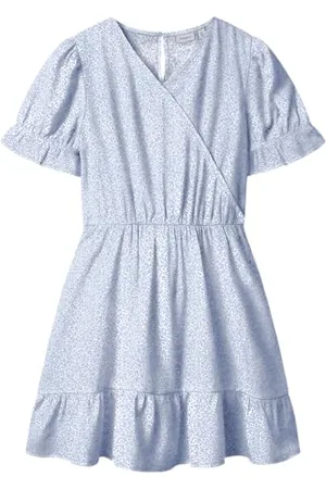 NAME IT Mädchen Nkffrikalina Ss Wrap Dress Pb, , 146 EU
